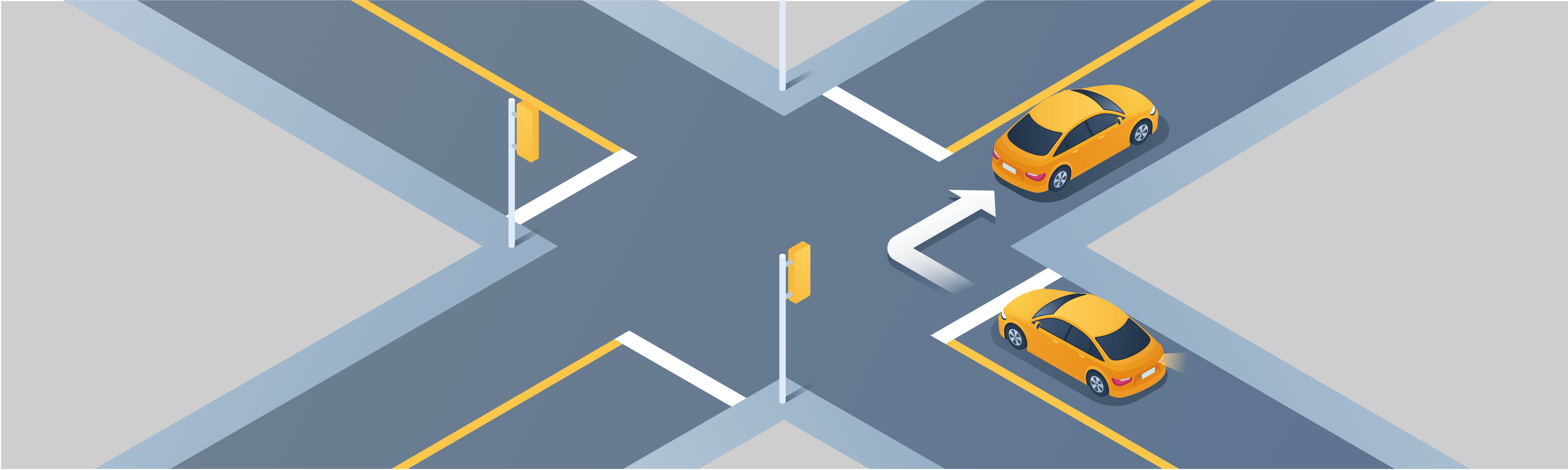 Driving Test Canada - Car Changing directions - How should you make a right turn?